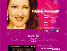 Tablet Screenshot of cristinafontanelli.com